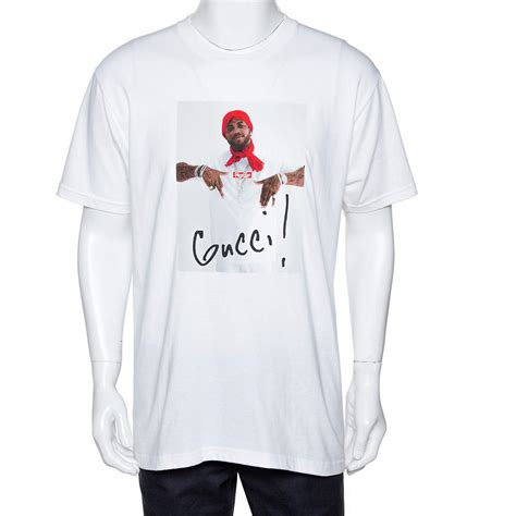 supreme gucci mane tee white